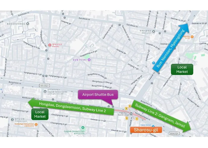 National Station & Airport Shuttle - Jamsil Gangnam Hongdae Seongsu Namsan 아파트 서울특별시